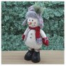Enfeite Boneco de Neve com Chapéu Natal em Tecido 38cm - 3