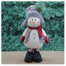 Enfeite Boneco de Neve com Chapéu Natal em Tecido 38cm - 1