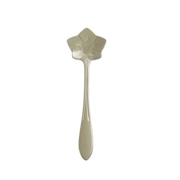 Conjunto De Colheres Em Aço Inox Prateada Para Chá - Flores - 8