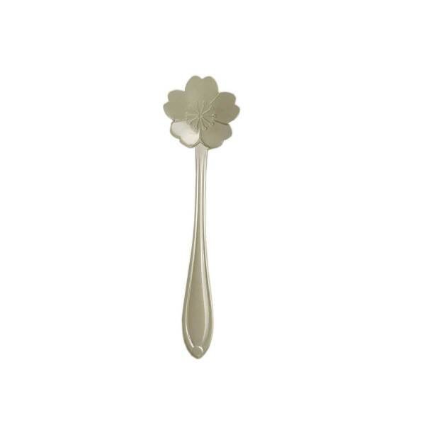 Conjunto De Colheres Em Aço Inox Prateada Para Chá - Flores - 4