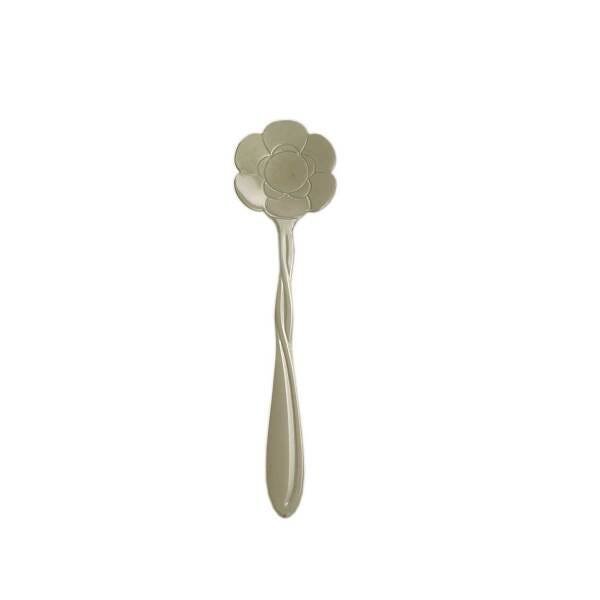Conjunto De Colheres Em Aço Inox Prateada Para Chá - Flores - 7