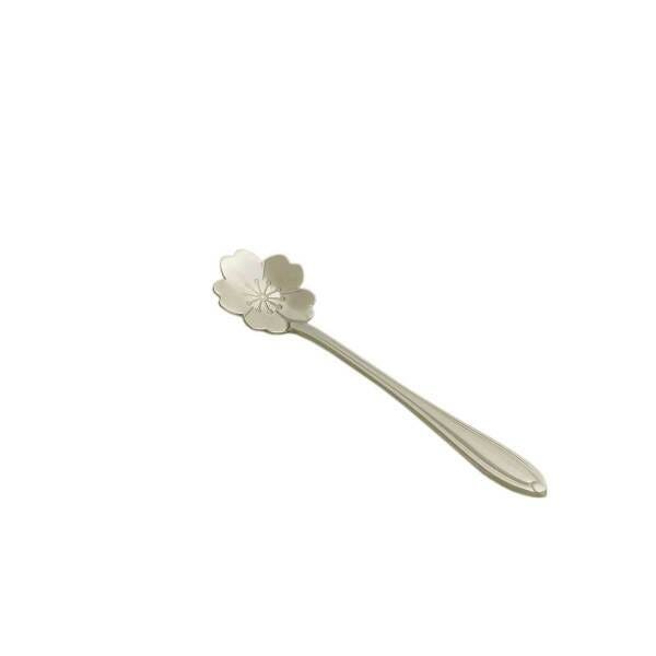 Conjunto De Colheres Em Aço Inox Prateada Para Chá - Flores - 5