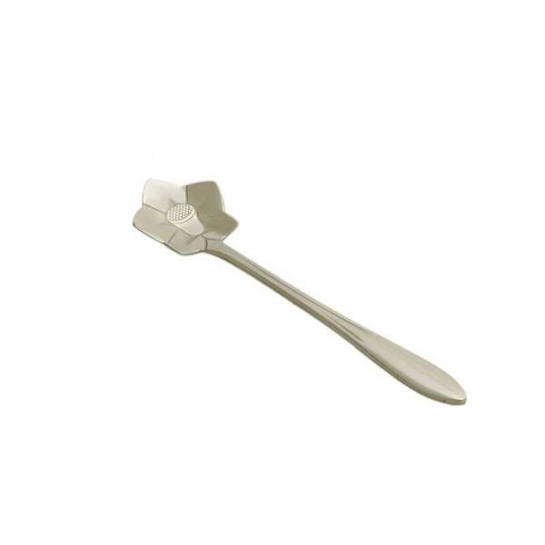 Conjunto De Colheres Em Aço Inox Prateada Para Chá - Flores - 9