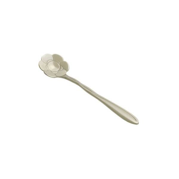 Conjunto De Colheres Em Aço Inox Prateada Para Chá - Flores - 6