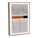 Ver imagem 2 de Quadro Decorativo Linhas Modernas Minimalistas Ii com Moldura Filete