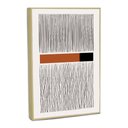 Ver imagem 3 de Quadro Decorativo Linhas Modernas Minimalistas Ii com Moldura Filete