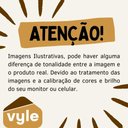 Ver imagem 4 de Cadeira Aurora em Linho Bege e Couro Caramelo Pés em Metal Dourado