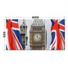 Quadro Decorativo Bandeira Londres Big Ben De Fundo - 2