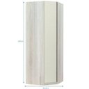 Ver imagem 3 de Guarda Roupa 1 Porta 1 Cabideiro Legno Crema Com Kashmir