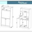 Ver imagem 5 de Armário Multiuso 1 Porta Basculante tipo Mesa Tecno Mobili