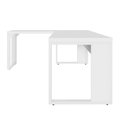 Ver imagem 5 de Mesa L Escritório Industrial 1,50m X 0,70m Pés Metal F5 Cor:branco