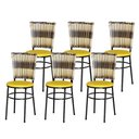 Ver imagem 1 de 6 Cadeiras para Mesa Preta Hawai Cappuccino Premium Cor:amarelo