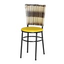 Ver imagem 6 de 6 Cadeiras para Mesa Preta Hawai Cappuccino Premium Cor:amarelo
