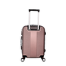 Kit Mala de Viagem Rígida de Fibra Rodinhas 360º 5 Peças:rosê - 8