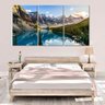 Quadro Decorativo Lago Cristalino Com Montanhas De Fundo - 1