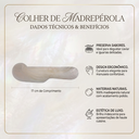 Ver imagem 5 de Colher de Madrepérola Besha 17cm x 4cm - Utensílio de Luxo Gourmet