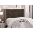 Ver imagem 2 de Cabeceira Cama Box Queen 160 Cm Verona Veludo Marrom S04 - D'Rossi