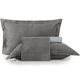 Jogo de cama 4 pçs All Design Queen Poá - Cinza - 1