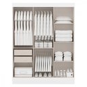 Ver imagem 5 de Guarda-roupa San Marino 3 Portas Correr Branco/branco/niquel Maxel