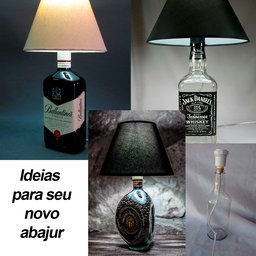 Rabicho para Abajur com Interruptor, Soquete e Cúpula Diy - 1M - Cor Preta - 7
