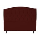Ver imagem 1 de Cabeceira Casal 140 Cm para Cama Box Diana Suede Bordo - Fina Mobília