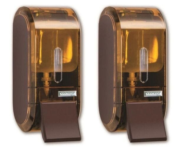 2 X Dispenser Para Alcool Gel + 2 X Porta Papel Toalha - 2