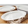 Kit 4 Travessa Porcelana Peixe Salmão Sushi - 10
