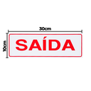 Ver imagem 2 de Combo 3 Placas De Sinalização Saída 30x10 Acesso - S-225/1 F9e