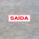 Ver imagem 3 de Combo 3 Placas De Sinalização Saída 30x10 Acesso - S-225/1 F9e