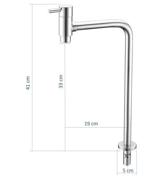 Torneira Banheiro/Lavabo Design Longa 33 cm Mesa Doan AA07 - 3