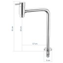 Ver imagem 4 de Torneira Banheiro Lavatório Metal 22 Cm Cuba Mesa Aa08 Doan