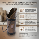 Ver mais imagens de Suporte para Fosforo de Metal 23cm Vênus Victrix