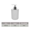 Porta Sabonete Liquido 400ml Branco Dispenser Alcool Gel e Creme Groove Ou - 3