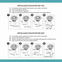 Ver imagem 3 de Exaustor para Banheiro Sicflux 100mm Mega 10 - Bivolt 110v/220v