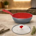 Ver imagem 2 de Frigideira Polishop Flavourstone Day By Day 24 cm Vermelho