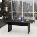 Ver imagem 2 de Mesa de Reunião para Escritório 2mx1m Tampo 30mm Netmobil - Preto