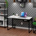 Ver imagem 1 de Mesa para Escritório Industrial com Gavetas 1,35m Tpo 30mm Maciço - Branco