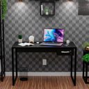 Ver imagem 2 de Mesa de Escritório Industrial com Gavetas 120cm Tpo 30mm Maciço - Preto