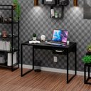 Ver imagem 1 de Mesa para Escritório Industrial com Gavetas 1,00m Tpo 30mm Maciço - Preto