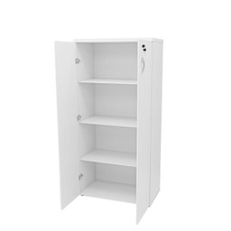Armário Alto Fechado 1.60x80x42 F.15mm Netmobil - Branco - 4