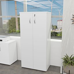 Armário Alto Fechado 1.60x80x42 F.15mm Netmobil - Branco - 2
