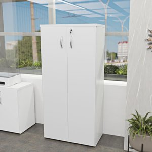 Armário Alto Fechado 1.60x80x42 F.15mm Netmobil - Branco