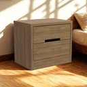 Ver imagem 6 de Mesa de Cabeceira 2 Gavetas 54 Cm S822 Nogueira Kappesberg