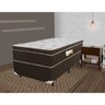 Cama Box Solteiro + Colchão de Espuma D33 Montenegro (88x188x70) Marrom - 2