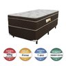 Cama Box Solteiro + Colchão de Espuma D33 Montenegro (88x188x70) Marrom - 3