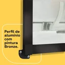 Ver imagem 3 de Tela Mosquiteira Removível para Janela 0,80m X 0,80m Preta