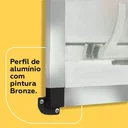 Ver imagem 3 de Tela Mosquiteira Removível para Janela 0,80m X 0,80m Cinza