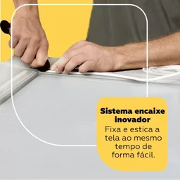 Tela Mosquiteira Removível para Janela 1,20m X 1,50m Preta - 5