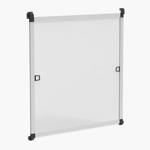 Kit Tela Mosquiteira Removível para Janela 1,20m X 1,50m Cinza