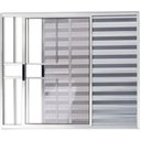 Ver imagem 1 de Veneziana de Aluminio 3 Folhas com Grade Linha Premium:1,20 X 1,50/brilhante